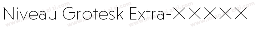 Niveau Grotesk Extra字体转换